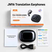 Écouteurs Traducteurs Intelligents JM16 Interprétation Vidéo Hors Ligne ChatGPT DeepSeek Appel Audio Casque de Voyage Vente en Gros