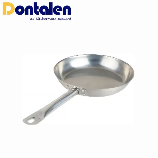 Dontalen-juego de cocina de acero inoxidable, olla antiadherente, sin recubrimiento, para freír huevos, parrilla, sartén para el hogar