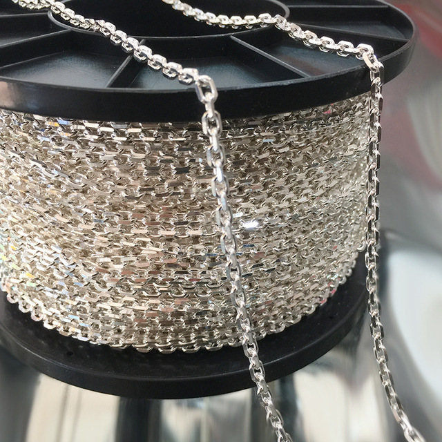 NANA High Quality 925 Sterling Silver 3.5mm and 4.0mm Thick Chain