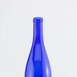 Fábrica de Botellas de Vidrio JB GLASS, Venta al por Mayor de Botellas Vacías de Vidrio <span class=keywords><strong>Azul</strong></span> para Vino, Whisky y <span class=keywords><strong>Tequila</strong></span>, 500ml/750ml/1000ml, con Tapón de Corcho, Acabado Ácido, Certificación ISO9001 - Product Image 3