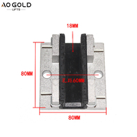 Patins de guidage principaux pour ascenseur KONE HZ12 Car SLG20, largeur de fente 18 mm, patins de guidage d'ascenseur 17 mm