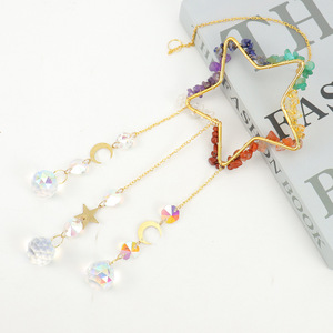 Nouveauté, attrape-soleil en cristal, carillon éolien en cristal fait à la main en forme d'étoile pour la décoration - Product Image 2