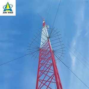 Tour Guyed de 25m à 32m résistante à la corrosion, à faible coût de fondation pour les régions désertiques - Product Image 1