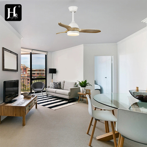 42-inch Scandinavian-style decorative ceiling <b>fan</b>, 3-blade lightweight <b>fan</b>, DC brushless wooden ceiling <b>fan</b> with <b>remote</b> <b>control</b> - Product Image 4