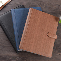Porte-documents A4 en cuir personnalisé avec logo, organiseur de documents, classeur à anneaux pour bureau – Vente en gros