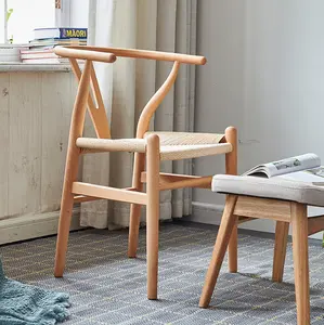 Ясень дерево Hans Wegner/Датский/профессиональная фабрика Y-стул из массива дерева обеденные стулья Wishbone стул