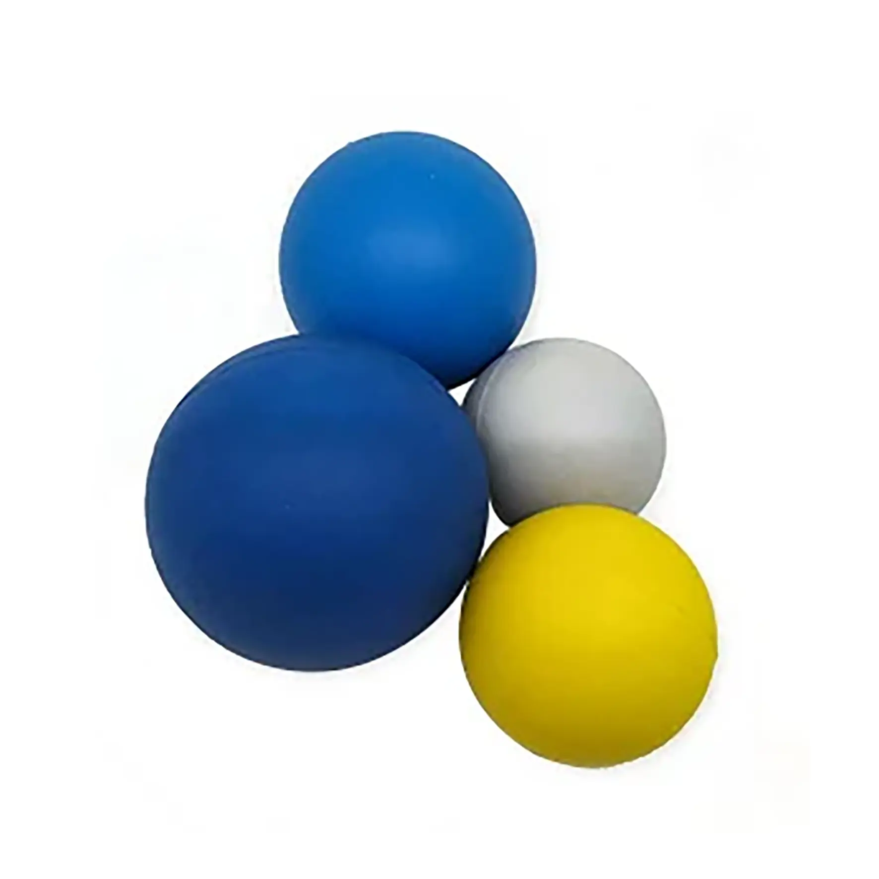 Bola pantul karet alami warna PU kustom bola busa spons memantul untuk mainan hewan peliharaan olahraga