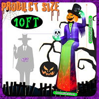 Nouvelle Sculpture Gonflable Artistique en PET pour Halloween, Décoration Extérieure pour Cour et Magasin, Accessoires de Présentation en Gros