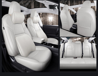 Housses de siège de voiture en cuir véritable personnalisées complètes directes d'usine pour Tesla modèle 3/modèle Y/modèle S/modèle X