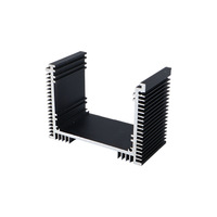 Profil de radiateur en aluminium à ailettes fines et haute densité, canal de gestion thermique extrudé pour onduleur de puissance