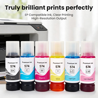 Encre de recharge en vrac à base d'eau pour imprimante jet d'encre EcoTank L8050, compatible avec l'impression photo, 574 Premium Ink, Tinta