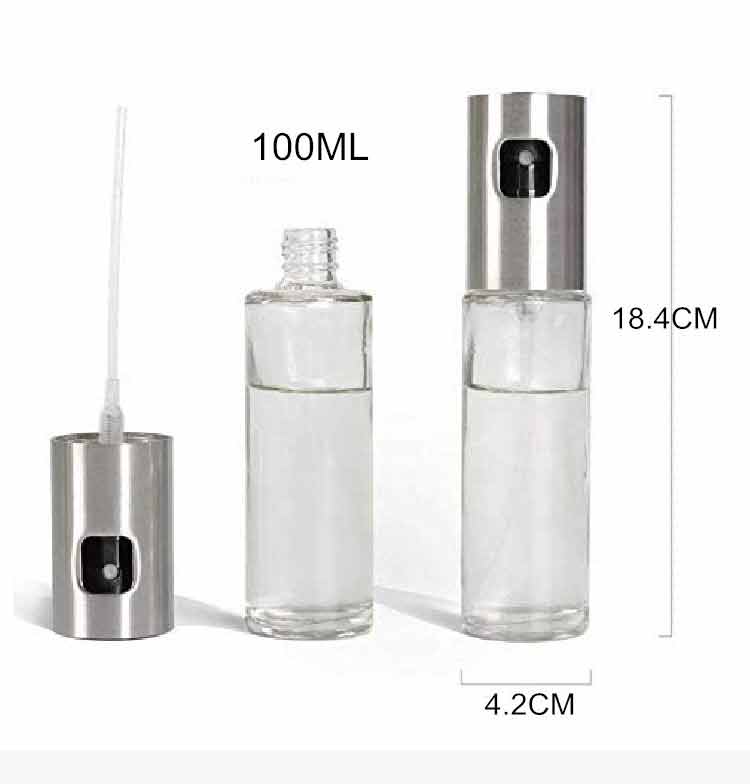 100ml stainless steel oil dispenser set glass olive oil dpspenser beard oil dispenser