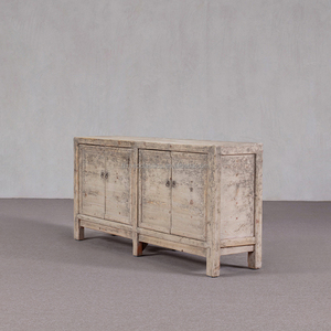 עתיק סיני במצוקה עץ ארבע דלתות לסביבה ידידותית לסביבה - Product Image 4