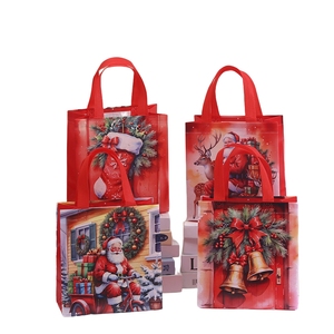 Bolsas <span class=keywords><strong>de</strong></span> Regalo Navideñas Multifuncionales, Bolsas <span class=keywords><strong>de</strong></span> Navidad <span class=keywords><strong>de</strong></span> Tela No Tejida <span class=keywords><strong>para</strong></span> Envolver Regalos y Compras - Product Image 1