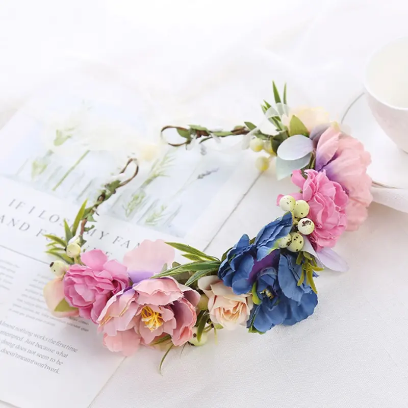 Новое поступление, искусственный цветок, корона, модная тиара, корона, свадебная тиара, Корона