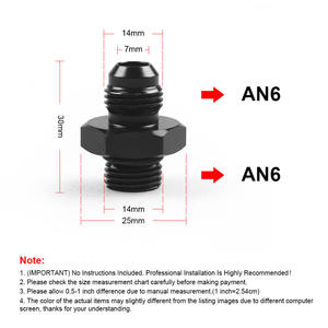 Adaptador de Tanque de Captura de Aceite de Transmisión, Piezas de Modificación Automotriz, Conexión Genérica de Cabeza Plana AN6/8/10 a ORB6/8/10 - Product Image 4
