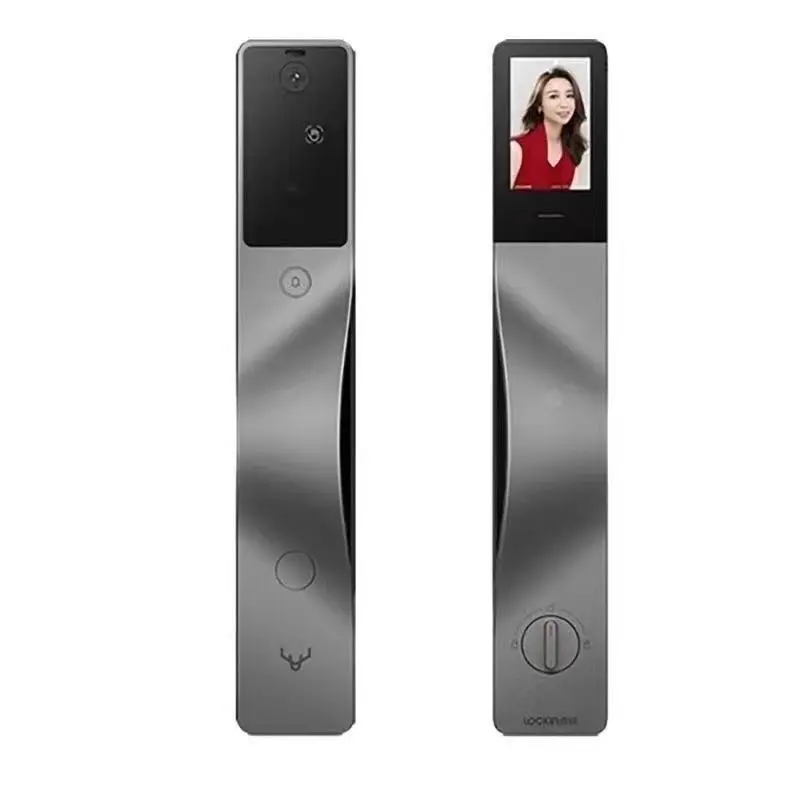 V5 Max Lock dans la veine de la paume Caméra visuelle de reconnaissance faciale 3D Homekit Mihome Serrure de porte électronique intelligente à empreinte digitale