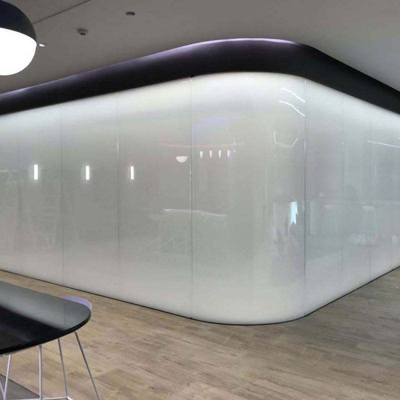 PDLC Smart Glass Partition Wall for Bathroom Outdoor Hotel & School ...
