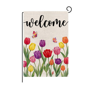 2026 <b>Easter</b> Garden Flag Polyester Rectangle Courtyard Festival Atmosphere Decoration New Flag Wholesale - Product Image 5
