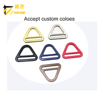 Boucle de ceinture triangulaire en alliage de zinc noir en gros pour laisse de chien