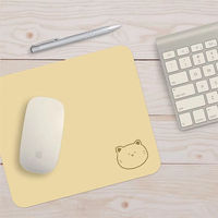 Tapis de souris de jeu personnalisé, écologique, imperméable, en caoutchouc naturel, petit, carré, en stock