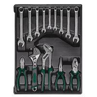 Ensemble d'outils de quincaillerie domestique de 254 pièces, grande variété d'outils incluant des clés, des tournevis, des marteaux, etc., style valise à roulettes