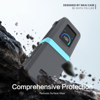 Étui en silicone SIKAI pour batterie externe Anker 300W A110A, housse de protection résistante aux rayures, antichoc, antidérapante, manchon souple