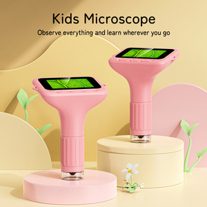 Inskam 385 휴대용 8LED 휴대용 디지털 돋보기 세트 3 인치 스크린 전자 현미경 장난감 하이 퀄리티 교육 - Product Image 2