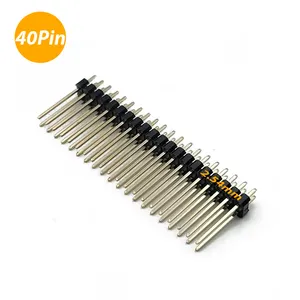 2.54mm Pitch Header Pin konektor papan Pcb 40pin Smd Smt Pin pria Header