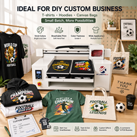 Impresora DTG de Doble Estación de Alta Velocidad para Camisetas con Cabezal Epson I3200 de Alta Precisión para Sudaderas, Bolsas de Lona y Personalización DIY