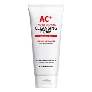 Espuma Limpiadora Facial W.SKIN LABORATORY AC+ Trouble Clearing de 150 ml para Piel Grasa, Propensa al Acné y Sensible - Product Image 1
