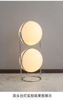 Lampe sur pied LED contemporaine de luxe de haute qualité E27 avec abat-jour en verre opale, hauteur réglable, style Bauhaus pour usage en entrepôt