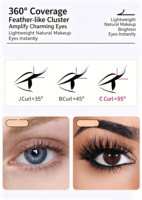 Faux cils synthétiques en bande complète, sans cruauté, pour maquillage, cosplay et manga, vente en gros