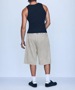 Fabricant de shorts de sport pour hommes avec logo personnalisé OEM ODM, vente en gros, shorts de course et de basketball à séchage rapide avec poches - Product Image 3