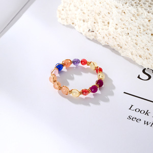 Anillos de Cristal Natural Hechos a Mano, Diseño Geométrico, Joyería de Moda Unisex, Regalo, Origen Yiwu JZ 00005 - Product Image 3