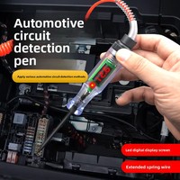 Testeur de circuit numérique LED multifonction 12V/24V pour réparation électrique automobile