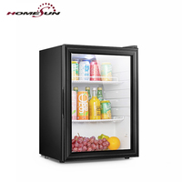 65 litres à faible bruit chambre mini électronique porte simple réfrigérateur avec serrure