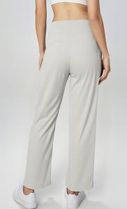 RUIQUWIN pantalon de jogging de fitness d'hiver pour femmes pantalon de yoga anti-rides taille haute jambe droite jambe large vente en gros pantalon pour femmes - Product Image 3