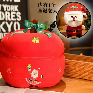 High Quality Cute Apple Santa Cartoon Adorable Plush <b>Toys</b> <b>Stuffed</b> Animal <b>Toys</b> Plush Polyester Claw Machine <b>Toys</b> for Shop - Product Image 1