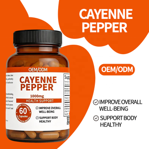 Cayenne Biber Kapsülleri 1000mg - Genel Sağlık ve Vücut Sağlığını Destekler - 60 Kapsül Yetişkinler İçin - Servis Başına 2 Kapsül OEM/ODM - Product Image 2