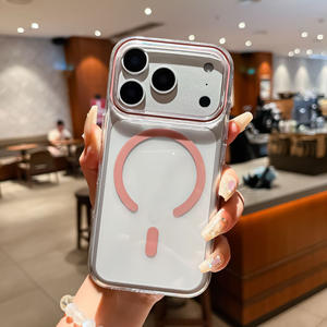 Nouvelle coque de téléphone magnétique transparente pour iPhone 17 16 15, coque de téléphone en PC transparente pour iPhone 17 Pro Max 16 15 14 13 12 Pro - Product Image 3