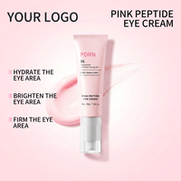 Crème Contour des Yeux au Peptide Rose et ADN de Sodium pour les Poches sous les Yeux, Anti-Rides, Cernes, Effet Raffermissant, Crème Contour des Yeux Marque Privée