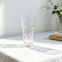 Ensemble de verres carrés uniques style marteau à eau, à fond épais, de qualité supérieure pour restaurant, pour jus