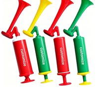 Megáfono de Plástico Plegable, Ecológico y Duradero, con Logotipo y Color Personalizados, Bocina de Aire Vuvuzela con Múltiples Tonos para Animar en Eventos Deportivos y Fiestas