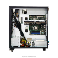 New 4GPU 5width Full Tower Deep Learning Case EATX ATX 4Bays Liquid Cooling Fan Game Chassis Stock Server