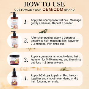 Champú de marca privada orgánico de jengibre de crecimiento <span class=keywords><strong>rápido</strong></span>, champú anticaída, reduce la caída del <span class=keywords><strong>cabello</strong></span>, hidratante y suavizante - Product Image 5
