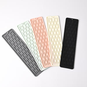 Hot Sale Rectangle Non-slip Insulation <b>Kitchen</b> Silicone Drain <b>Mat</b> Silicone Dish <b>Drying</b> Drain Pad for Countertop - Product Image 1