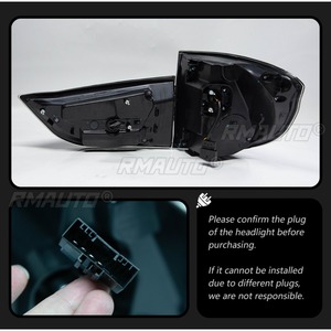 Pour BMW X5 F15 2014-2018, feux de jour à LED, feux antibrouillard étanches, ensemble de feux arrière, kit carrosserie - Product Image 5