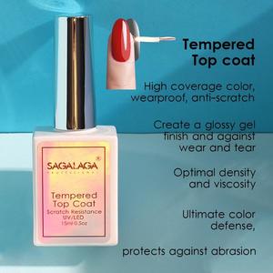 SAGALAGA Super trasparente senza salviettine in <span class=keywords><strong>Gel</strong></span> e cappotto superiore per unghie <span class=keywords><strong>Top</strong></span> <span class=keywords><strong>Coat</strong></span> in <span class=keywords><strong>Gel</strong></span> lucido temperato con diamante - Product Image 6