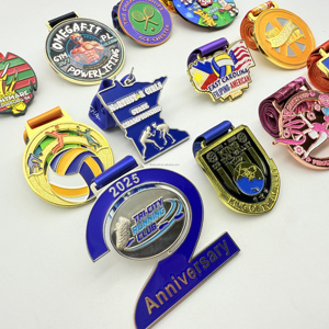 Medallas Personalizadas para Torneos Deportivos, Trofeo <span class=keywords><strong>de</strong></span> <span class=keywords><strong>Campeón</strong></span> en Aleación <span class=keywords><strong>de</strong></span> Zinc con Relieve 3D y Baño <span class=keywords><strong>de</strong></span> Oro, Medalla <span class=keywords><strong>de</strong></span> Voleibol - Product Image 3